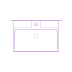 Fixtures Bathroom Sinks Ikea Lillangen Bathroom Sink Stencil Svg Vector, Free Vectors File